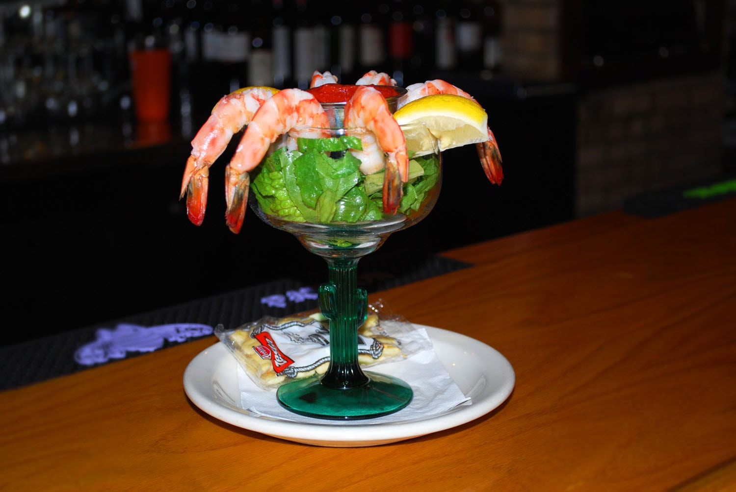 A shrimp cocktail